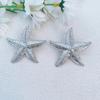 Starfish Beautiful Silver Earrings Alloy Plated Chic Summer Jewelry Holiday