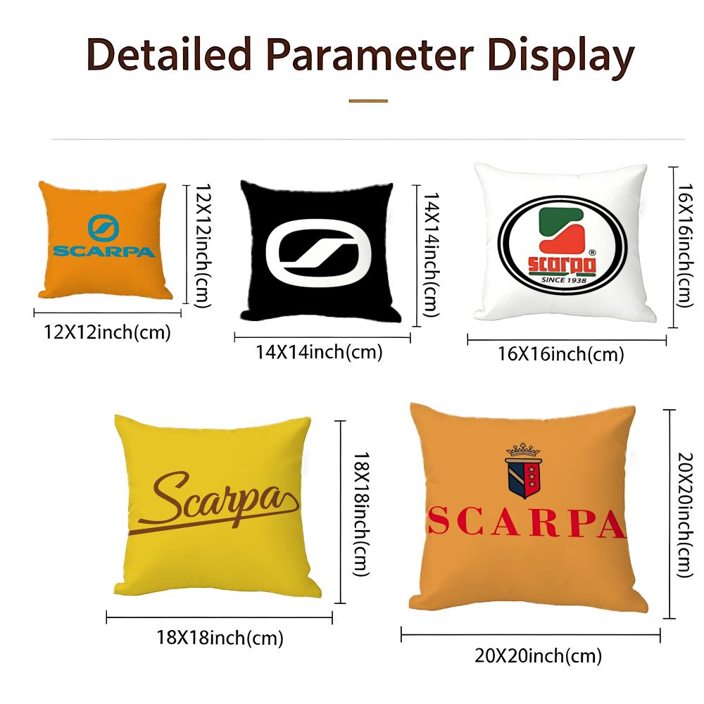 Outdoor Scarpa Cushion Cover Cushion Cover Set 4Pcs 50X50 45X45 40X40 Pillowcase Decorative Sofa Home Decor