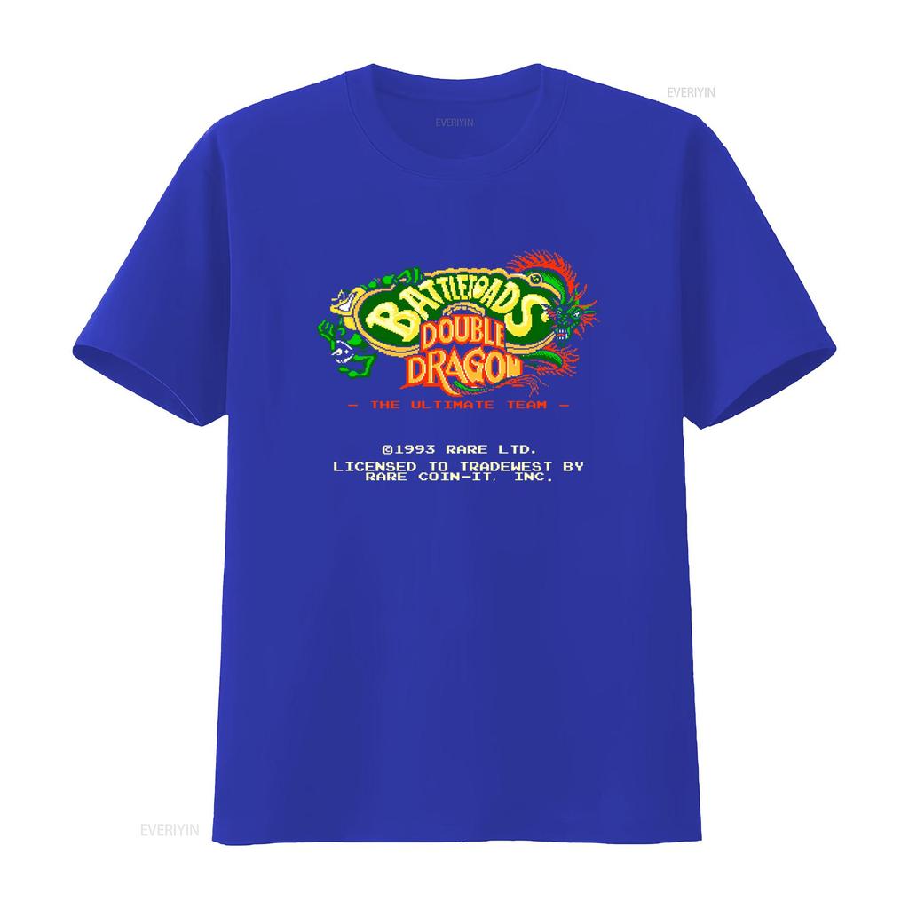 Retro 8bit Classic Video Game Battletoads Double Dragon Print Casual T Shirt Vintage Designer Clothes Comfortable