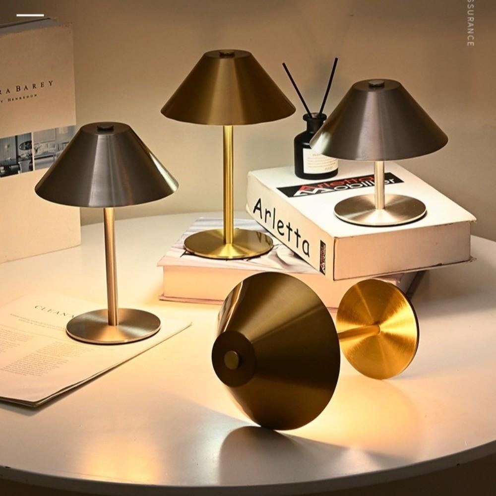 3 Color Lights Bedside Lamp Touch Control Dimming Atmosphere Lamp Creative Reading Lamp