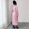 2025 Cross-border European and American Autumn New Cardigan Temperament Trench Coat Long Waist Fairy Hip Wrap Fashion Women's Clothing