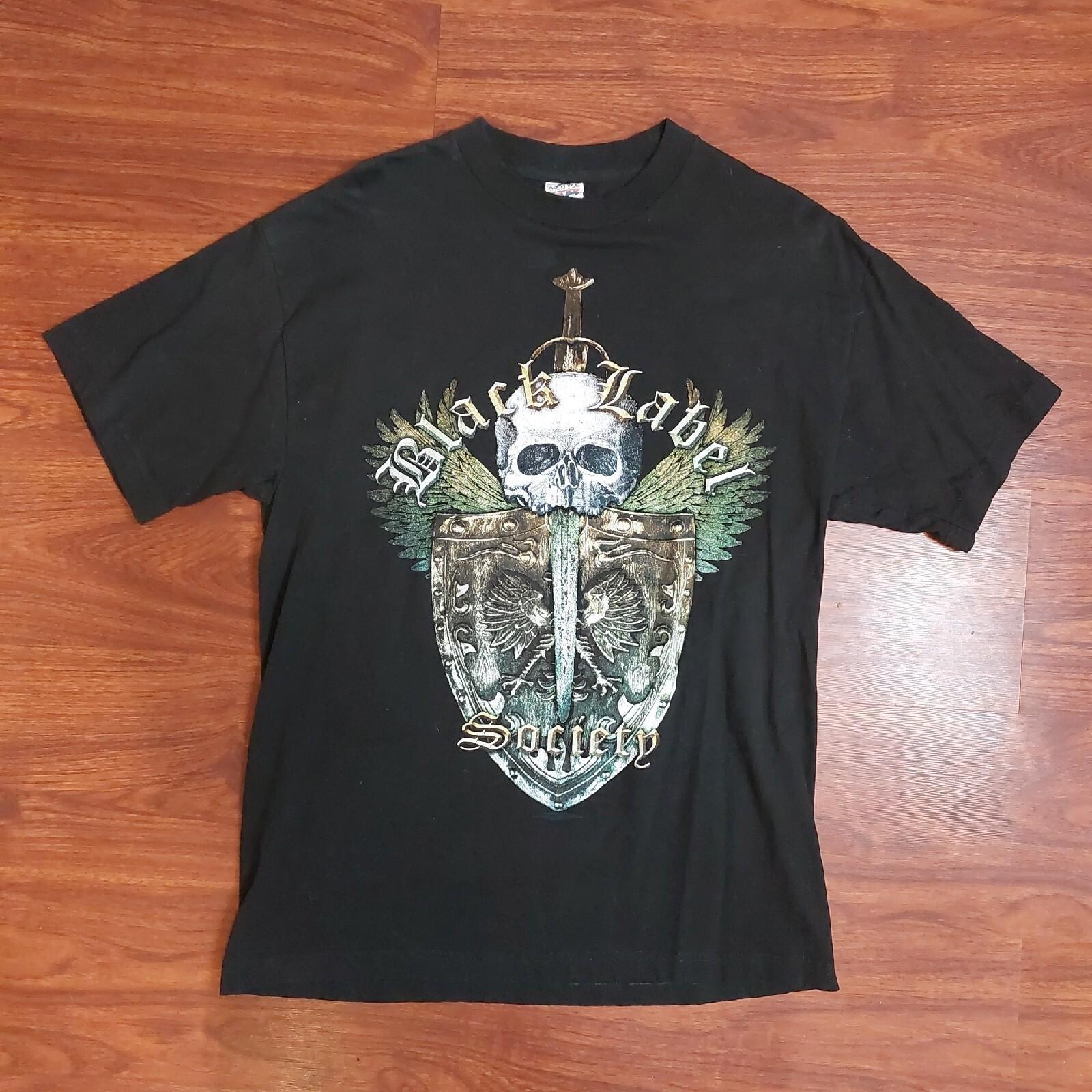 BLACK LABEL SOCIETY T-shirt Size Large Skull Sword Shield 2008 L