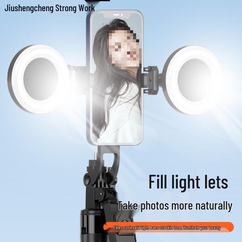 1.8M Anti-Shake Bluetooth Selfie Stick with Retractable Tripod for Smartphones