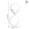 8pcs S-shaped Hooks With Buckle Organizer S Windproof Hook Lock Hook Plastic HOME