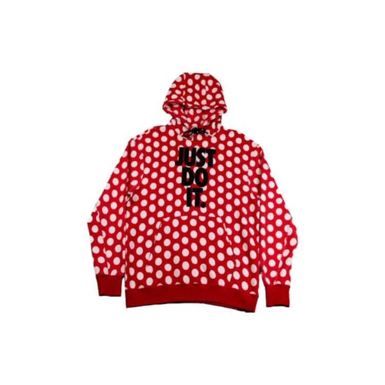 Nike Full Out Dots Hoodie Red White Men s BV5531-657 S