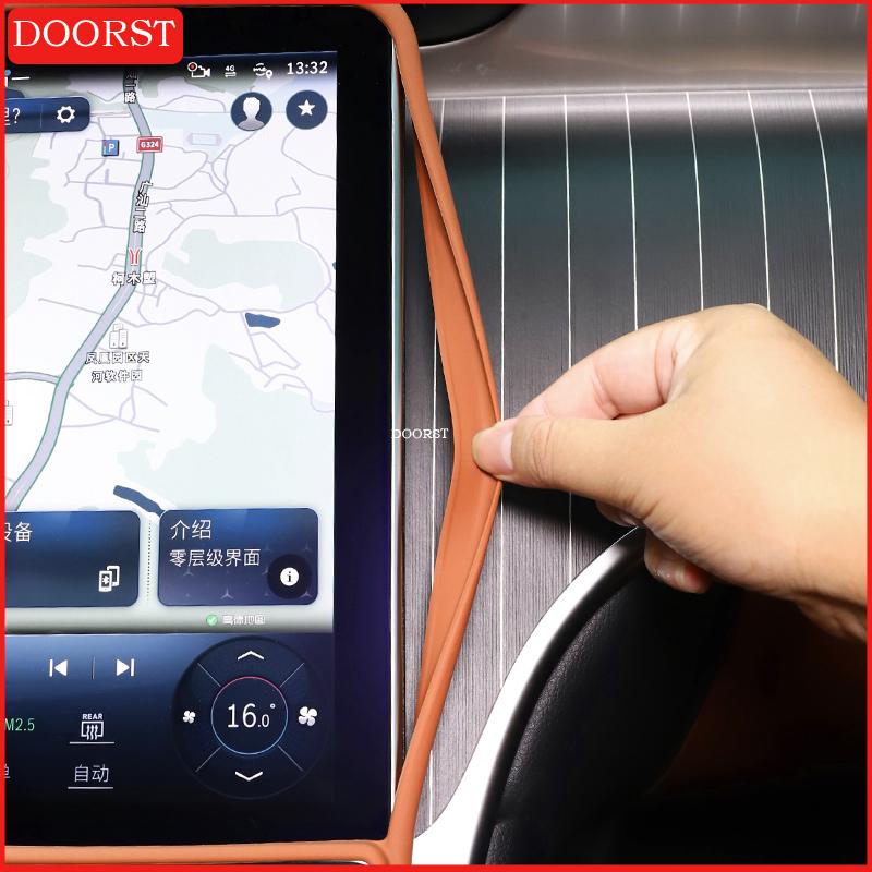 For Mercedes Benz C GLC Class W206 X254 Center Console Trument Panel Screen Silicone Protective Cover Interior Accessories