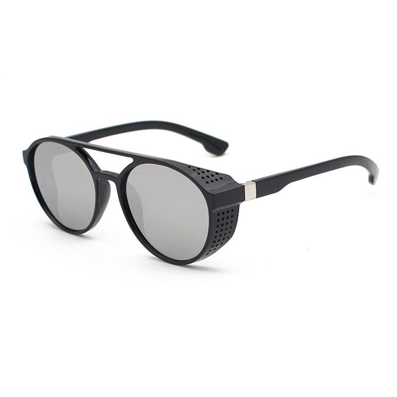 Fashion Trend Wild New Sunglasses Steampunk Sunglasses Round Double Beam Aviator Retro Sunglasses