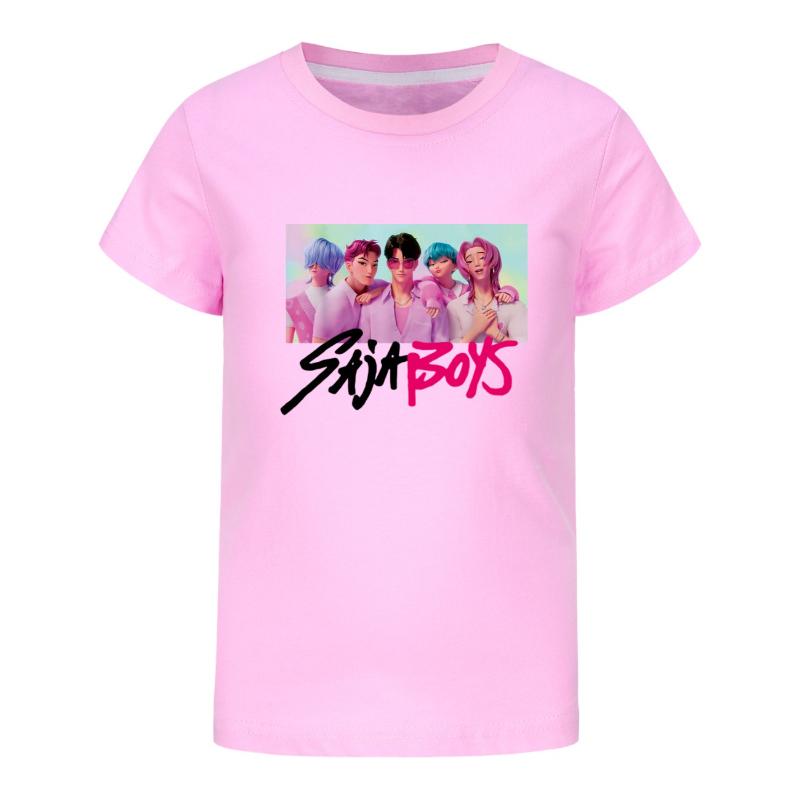 Children's Summer Cartoon Printed Short Sleeve T-Shirts Boys Comfortable Casual T-Shirts Versatile