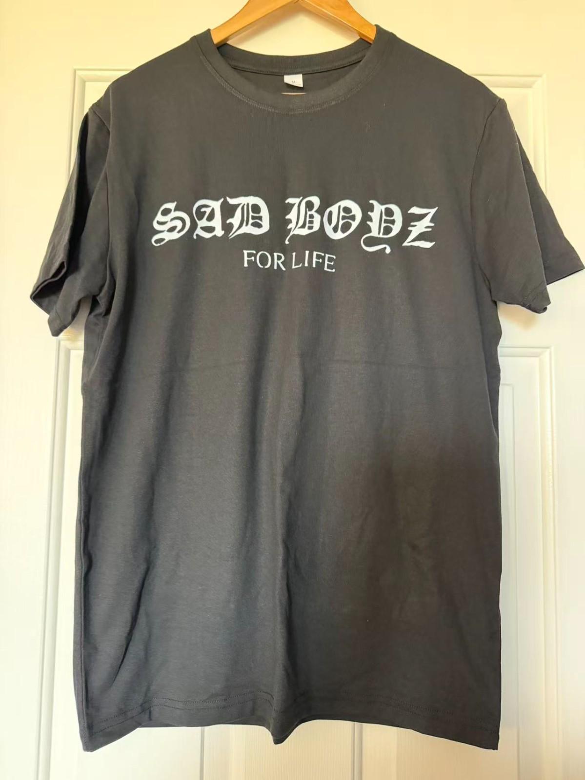Sad Boyz For Life Angel Graphic T Shirt Front Back Print Tee Front & Back XXXXL