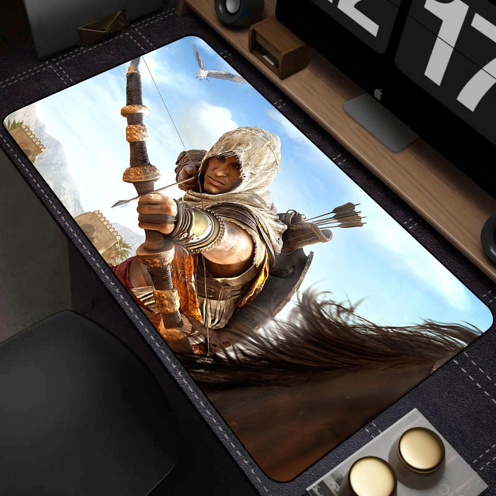 Tappetino Mouse A-assassin S Creed Mousepad Anime PC Gaming Setup Accessori Tavolo Computer Scrivania Gamer Tappetino Tappetini Grandi Ufficio Tappetini XXL