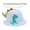 Korean Style Cartoon Dinosaur Bucket Hat Wide Brim Sun Protection Fisherman Cap 3D Toddler Sun Hat Outdoor Use