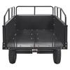 Heavy Duty ATV Trailer Steel Dump Cart, 750-Pound 15 Cubic Feet, Garden Utility Trailer with Removable Sides for Riding Lawn Mower Tractor