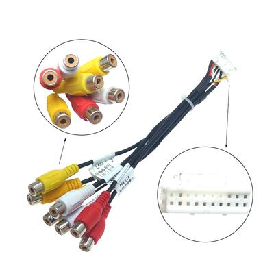Car Audio Universal Power Cord Player Reverse Input Car Wire Connector GPS HD Multimedia BT Radio Stereo Wire Harness Kit