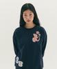 FALLETT Symbol Applique Sweatshirt Navy