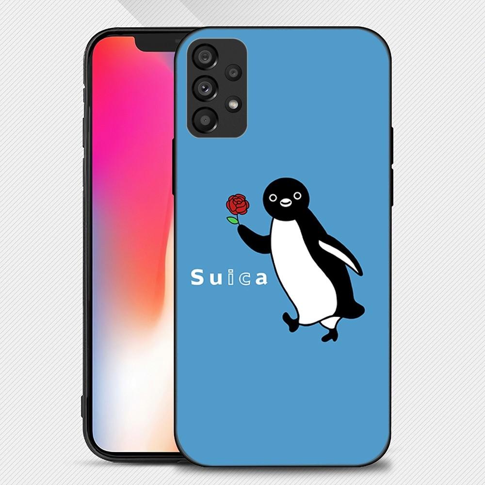 Suica Penguin Kawaii Phone Case For Samsung Galaxy S22 S23 Ultra S21 S20 FE Plus Note 20 Soft Cover