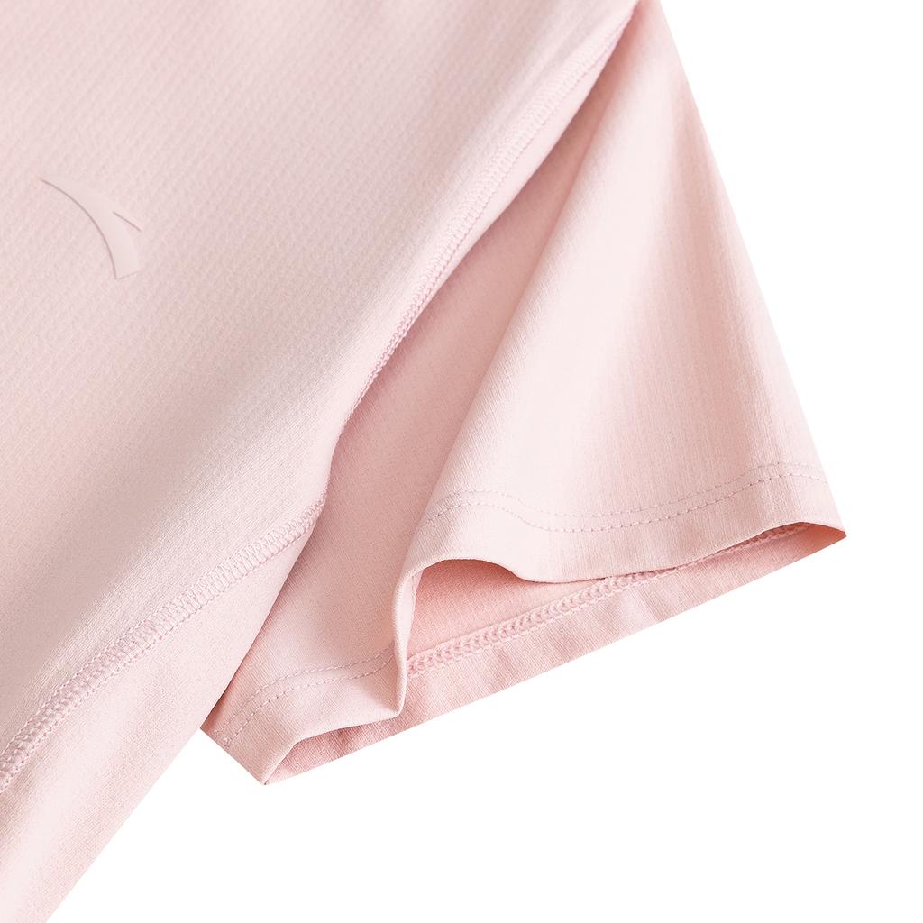 Anta Training Quick-Dry UV Protection Polo Shirt Summer T-Shirt Women tops Soft-Pink 962627110-3