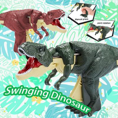 Swinging Dinosaur T-rex Toy Creative Telescopic Spring Dino Fidget Christmas Gifts Children Decompression for Kids Battery-free