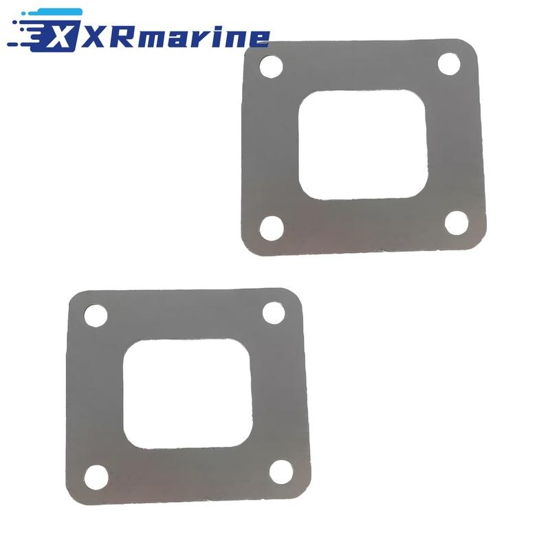 

27-860231 2pcs for Mercruiser exhaust manifold elbow riser gasket enclosed cooling fresh water 8637251 27-41811 27-863725