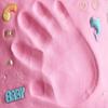 Parent-child Hand Inkpad Fingerprint Baby Care Air Hand Foot Inkpad Drying Soft Clay Baby Handprint Footprint Imprint Casting