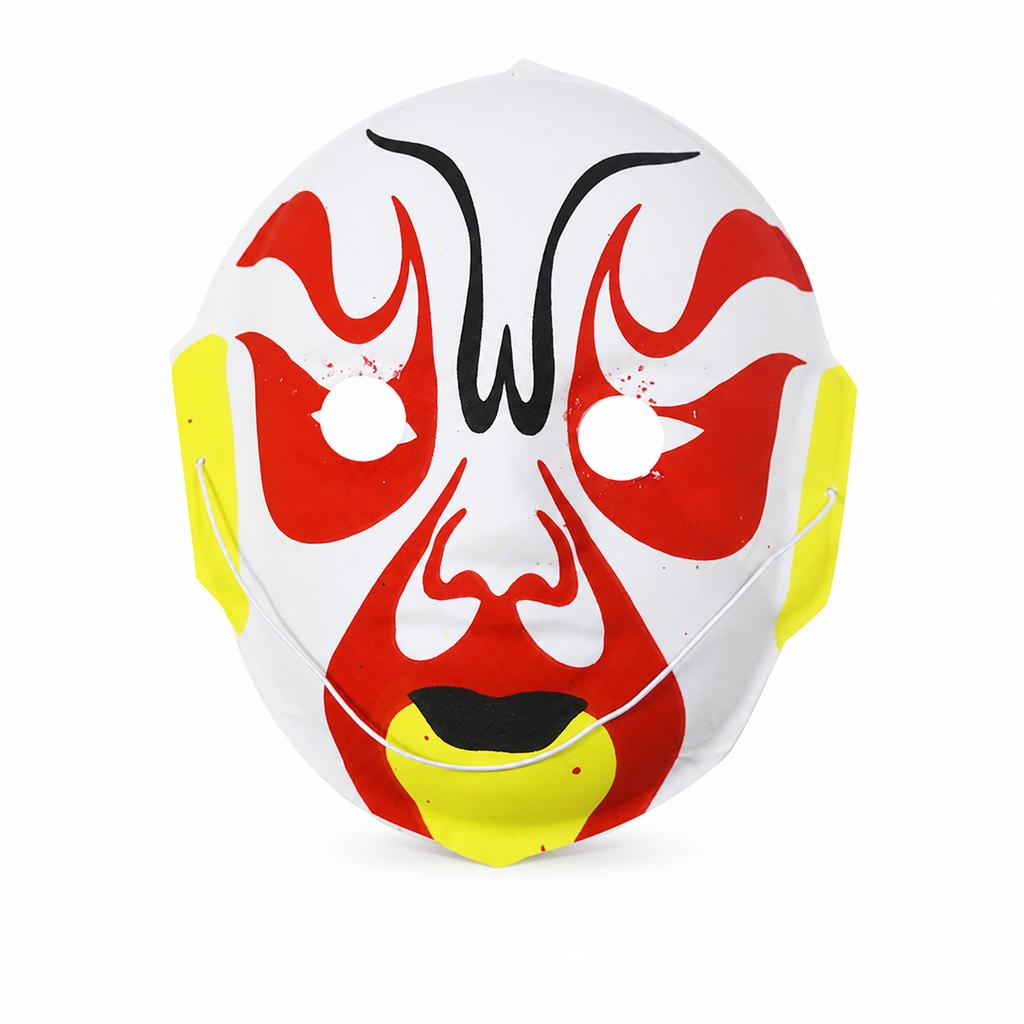 Sichuan Opera Mask Wearable HandPainted Velvet Peking Facial Full Face for Performance 8