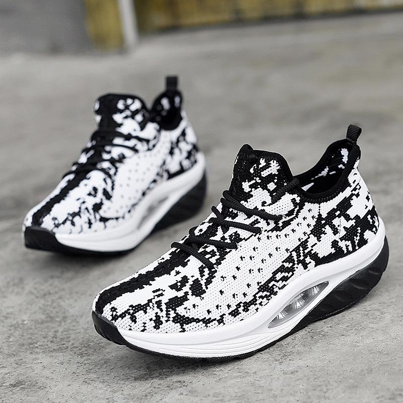 

Large size women s shoes fashion sports leisure air cushion women s shoes summer breathable mesh fly-woven rocking shoes women 2085 42