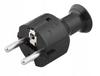 Plastrol Wt-40 Straight Plug 16A 250V Black