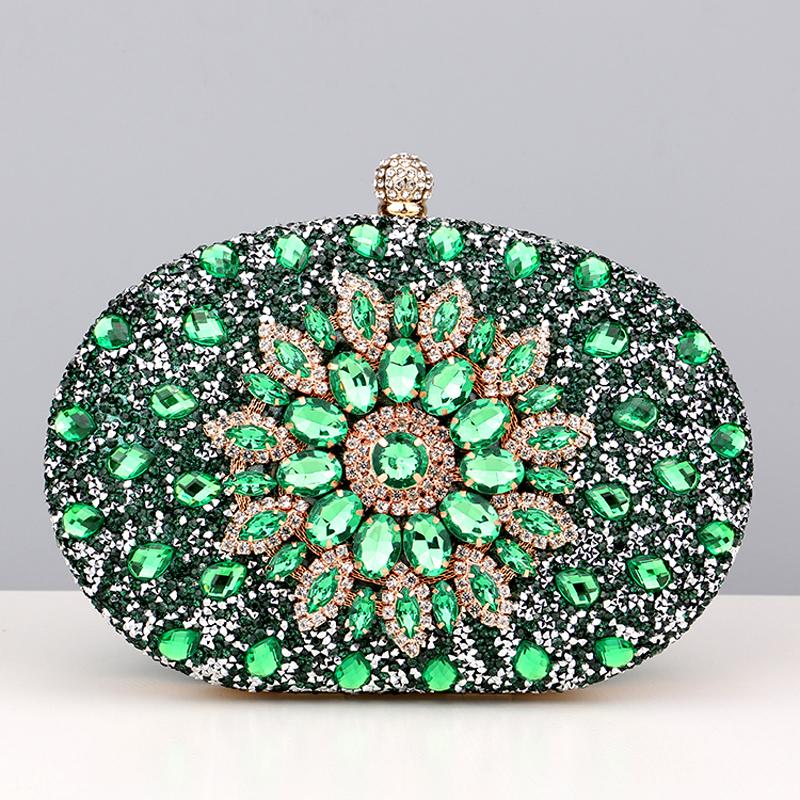 Diamond Women Luxury Clutch Evening Bag Wedding Crystal Ladies Cell Phone Pocket Purse Female Wallet for Party Quality Gift