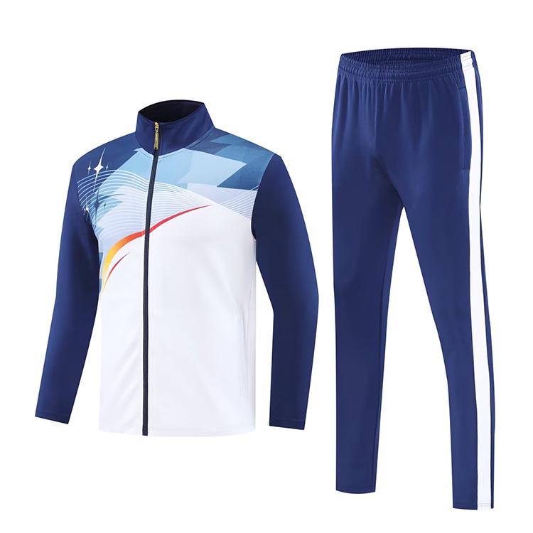 Men's Long-Sleeved Sportswear Jacket Set - Autumn & Winter Adult and Girl Sizes