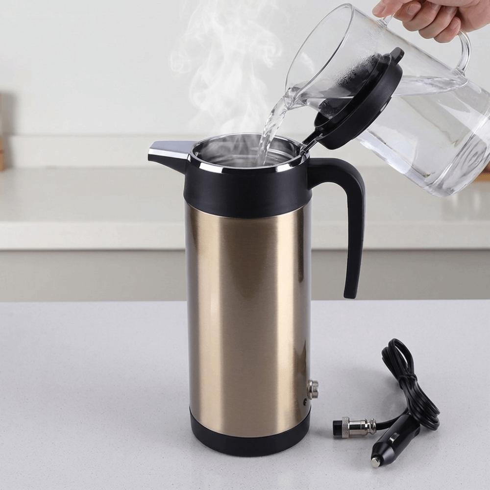 Rustless Steel Water Boiler 12V Thermal Kettle Anti-slip Electric Kettle  Self-driving Travel