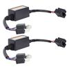 2ks H4 LED CANbus dekodér DC 9 až 16V Plug and Play Anti blikající LED dekodér s odporem světlometů