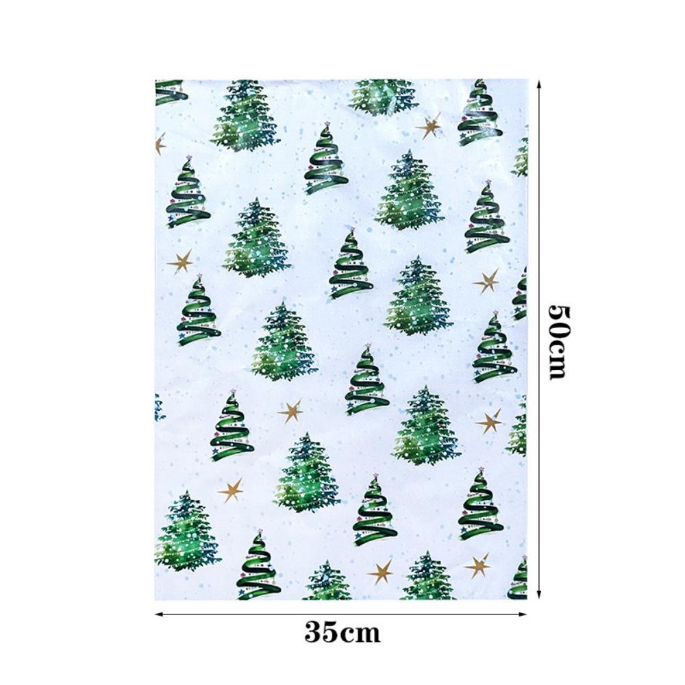10/20 Stück Dünnes Papier mit bunten Lichtern und Weihnachtsbaum-Mustern 50cmx35cm Geschenkpapier für Hochzeiten Weihnachtsgeschenke