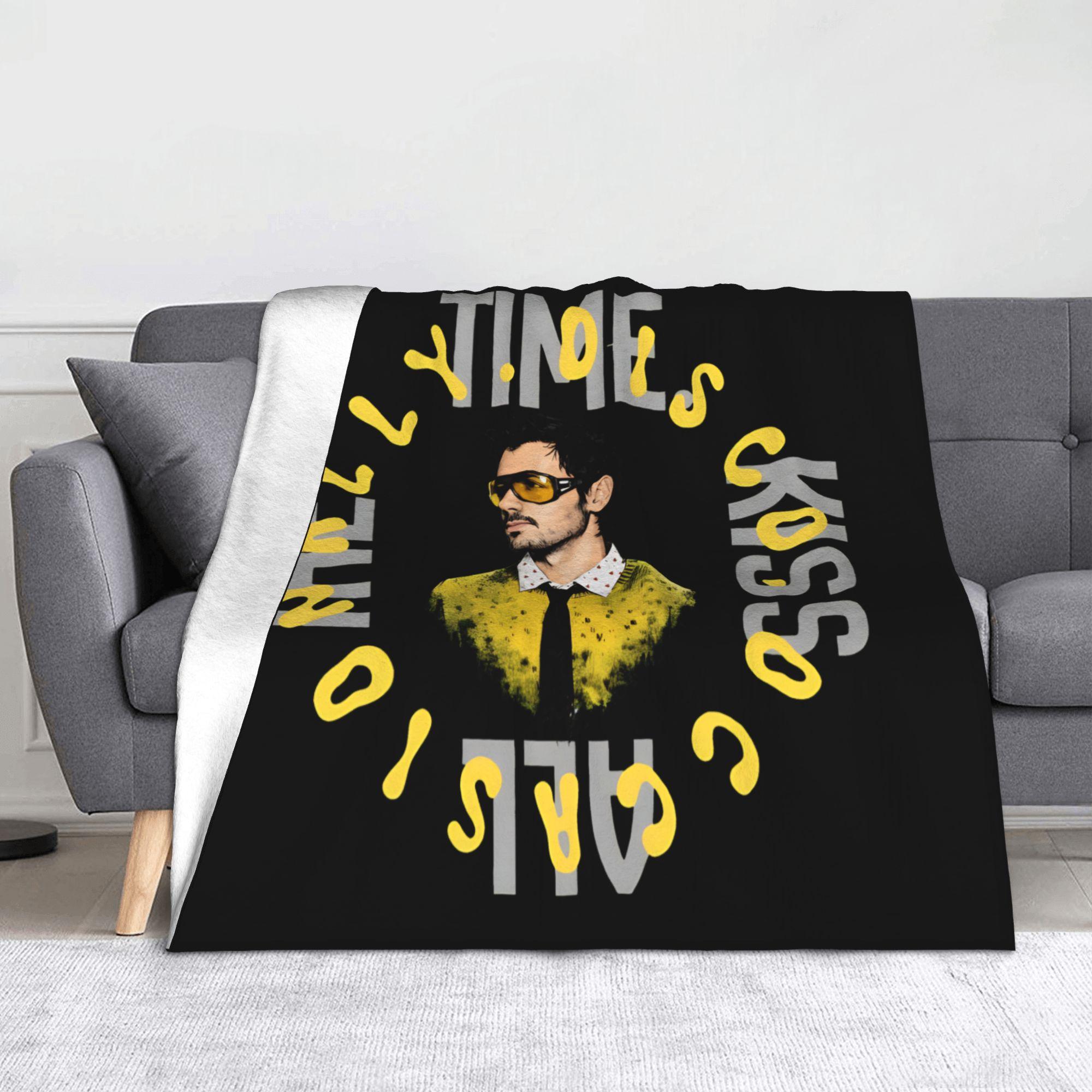 Harrys Styles Kiss All The Time Disco Blankets Textile Decor Lightweight Thin Throw Blanket for Sofa Bedroom Plush Thin Quilt 130x150cm