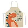 Cartoon Print Oil-Proof Parent-Child Kitchen Apron, Sleeveless Neck-Hanging Style