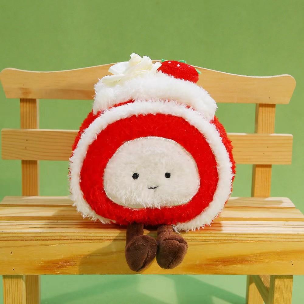Plush Cake Toy Gift For Girlfriend And Friends With Polyester Fiber Softness