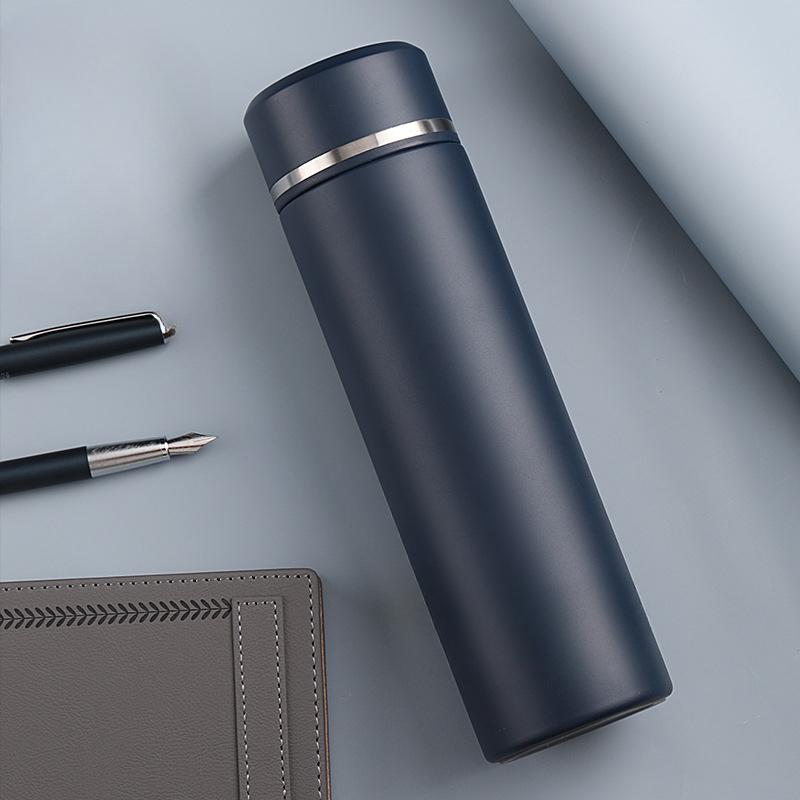 

Stainless Steel Travel Mug Fashion Gift Simple Business Car Mug with Lid Durable and Stylish for Coffee Tea Drinks 500ml синий