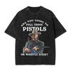Josey Wales Washed T-Shirt Men  Y2k Basic Cotton T-Shirts Summer O-Neck Harajuku Tees Pattern Oversize Tops