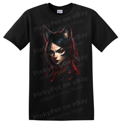 Japanese Style Warrior T Shirt Anime Art Graphic Tee Fashion Mystic Design