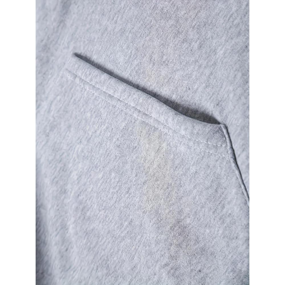 Autumn and Winter Men's Thick Wool Hooded Sweatshirt and Sports Pants Set, Made of Polyester Fabric, Featuring Bee Letter Pattern Printing Set