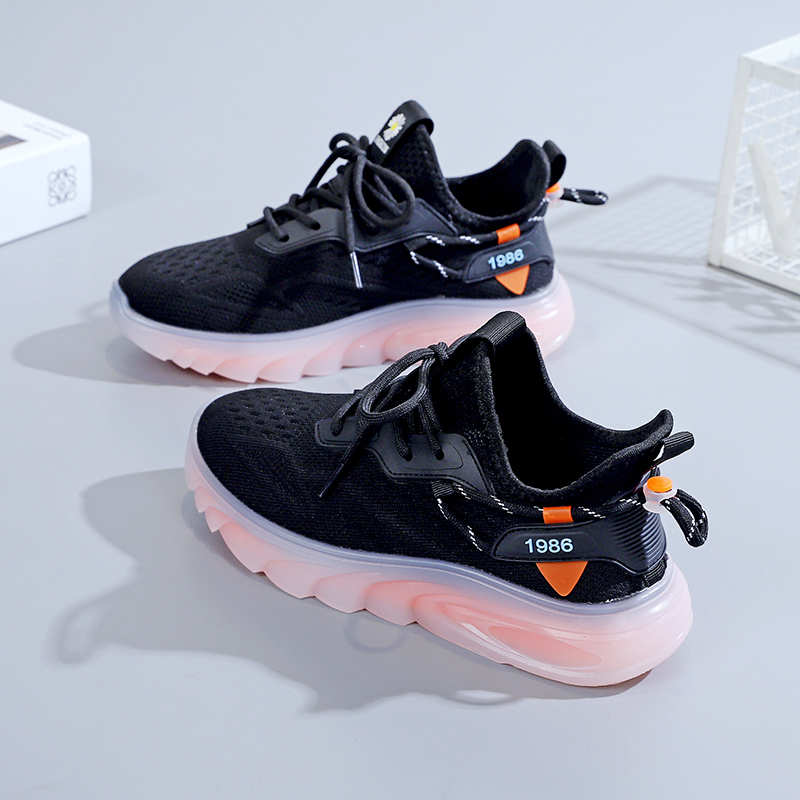 Fashion Big Sole Laced Breathable Women's Tennis Sneakers High Women Shoes Long Boots Brown Sport Deadlift Deporte Top Sale Runing