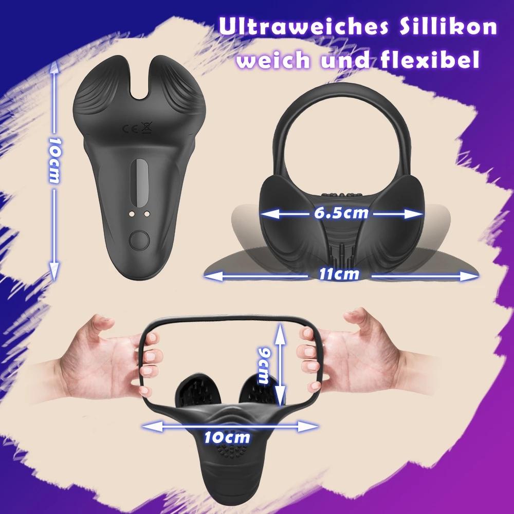 Sexy Toys for Men Couples Testicle Massager Penis Perineum Sex Toys for Men Silicone Cock Ring Penisring Scrotum Stimulator