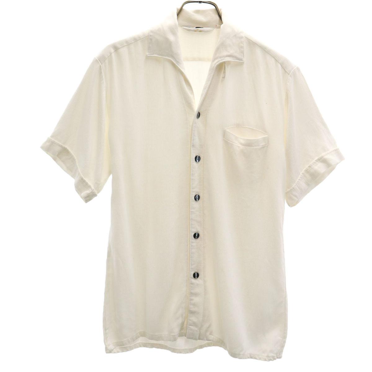 

MR.JACK 50-е 60-е Винтажная Итальянская Цветная Рубашка с Коротким Рукавом и Открытым Воротником S Мужская Б/У