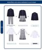 Autumn British Style Kindergarten and Primary School Uniform Skirt Set