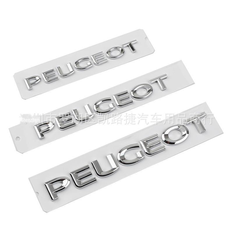 Peugeot Auto Logo Schwanz Label Aufkleber Englisch ABS Chrom Label Änderung