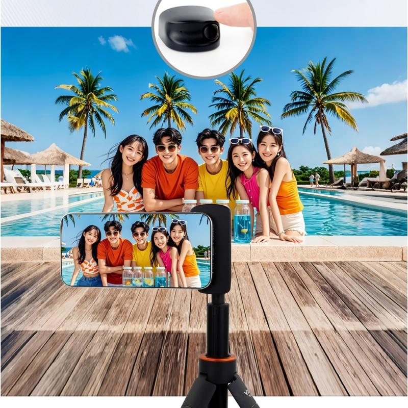 Magnetic Phone Grip Bluetooth-compatible Shutter Camera Handle Selfie Stabilizers With Fill Light For Mobile Phone