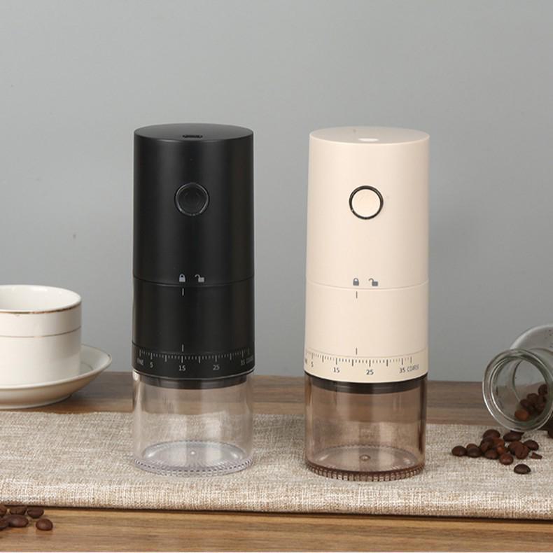 Portable Electric Coffee Bean Grinder with USB Charging - Compact & Efficient