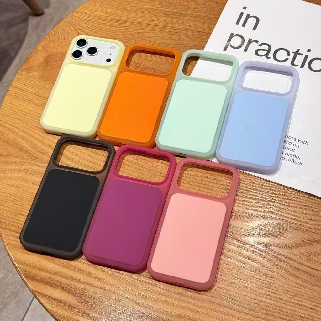 Compatible with Apple 17 Pro Max iPhone 16/15 Anti-fall Frosted Ice Cream Jelly Phone Case