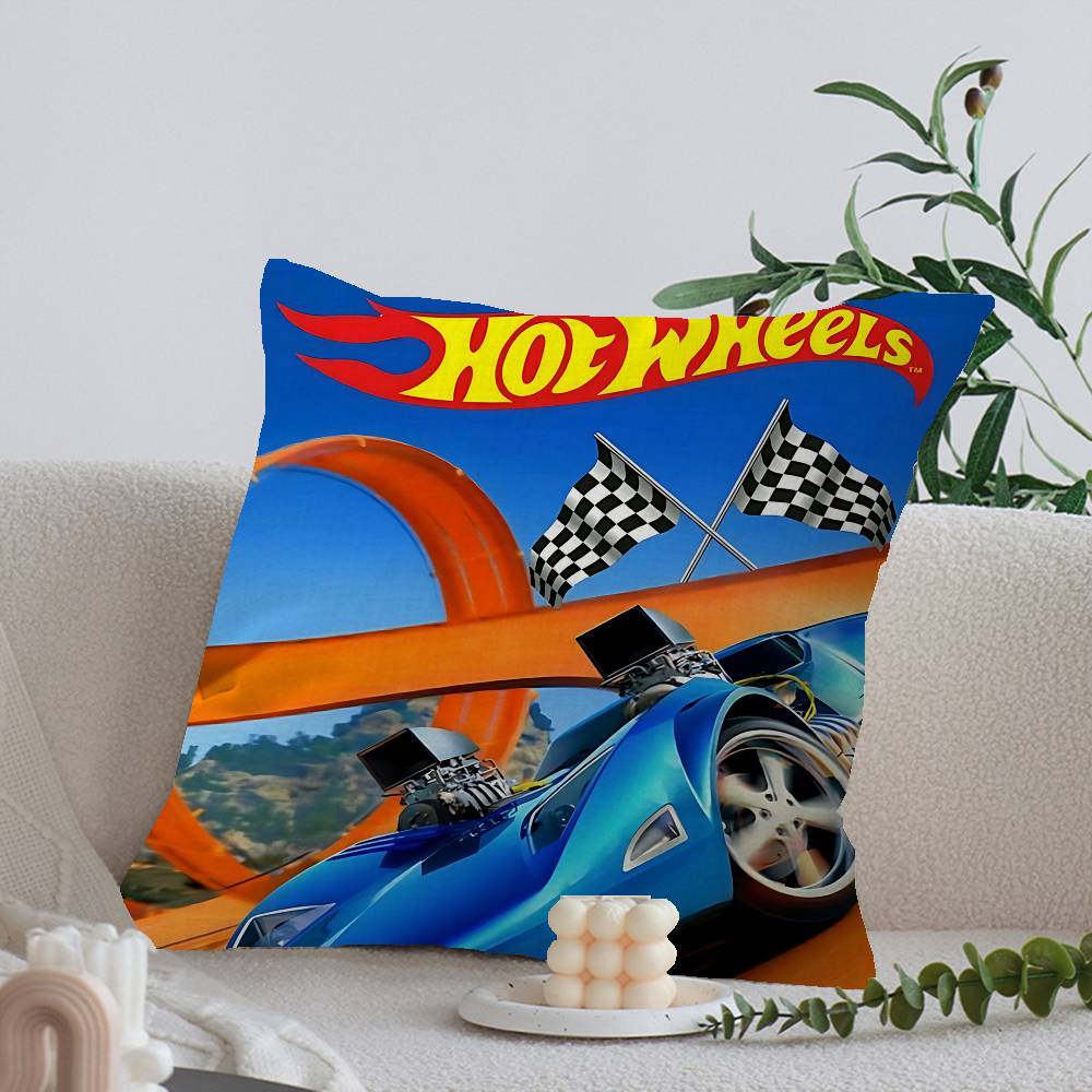 H-Hot Funny W-Wheels Pillow Cover Sofa Cushion Cover Home Room Decoration Children Gift