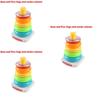 New Classic Baby Toy Set Ring Tower With Wobbly Function Stacking Fun Plastic/plastic 21.5*12.5*13.5