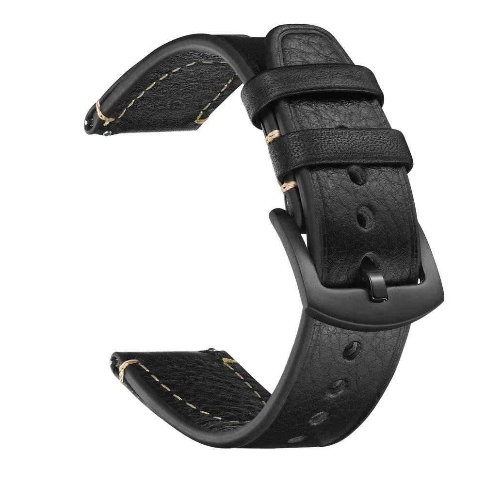 Vintage Echtlederarmband für Seiko für Omega für Universal 20mm 22mm Herren Damen Schnellverschluss Armband Zubehör