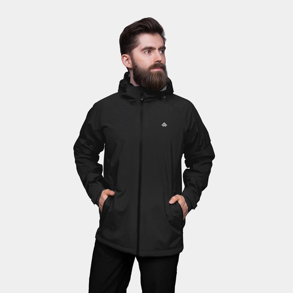 Alpinus Girdiman Men' 2.5-Layer Jacket Black Nq35006 Size